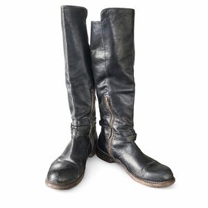 BED|STU Artisan Cobbler Series Tall Black Leather Boots Size 8 🖤